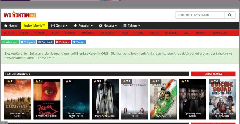 ayononton - Nonton Film kebioskop21 Sub Indonesia Gratis